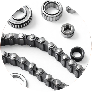 Ložiska, klínové řemeny, řetězy - mechanické prvky